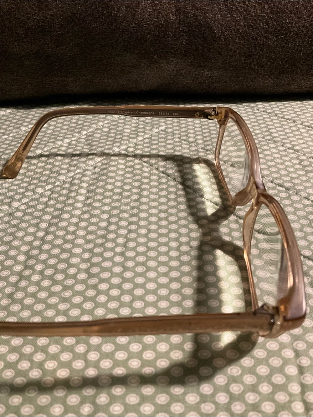 Coach Light Brown Translucent Rectangular Glasses - Picture 5 of 8